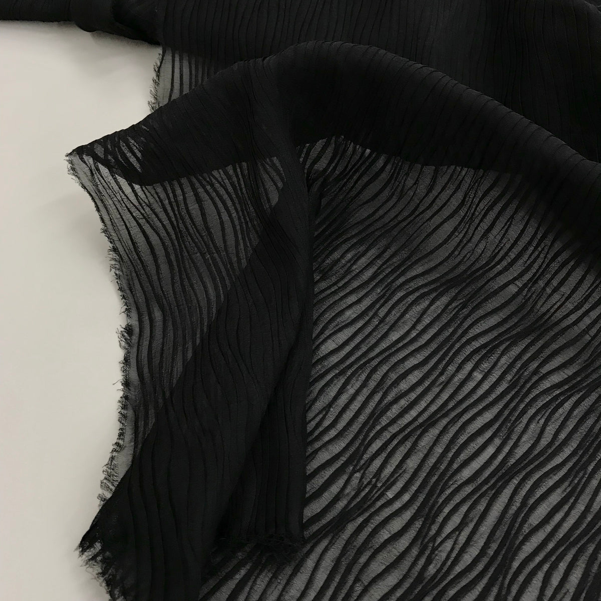 Chiffon Silk | Wave Pleats