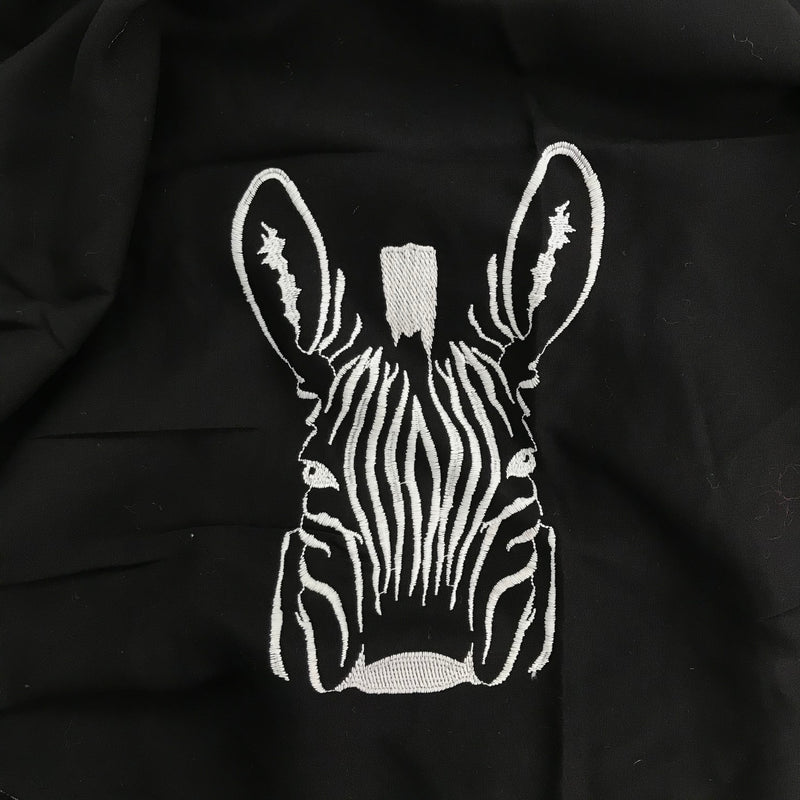 Euca Canvas Embro | Zebra Face