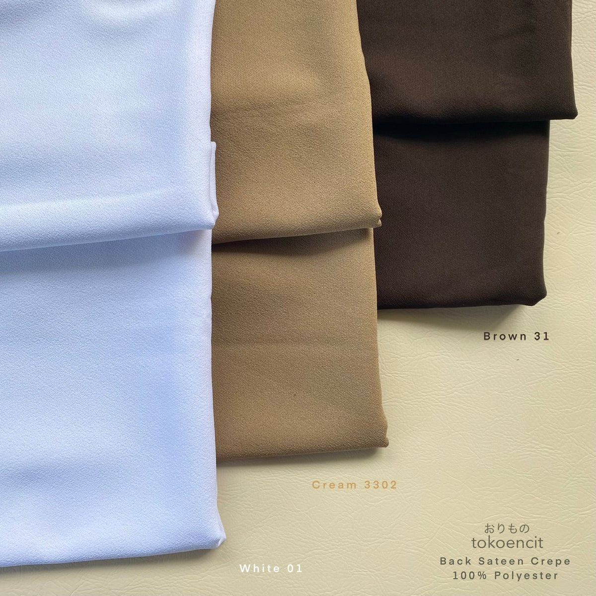 Back Sateen Crepe | Solid