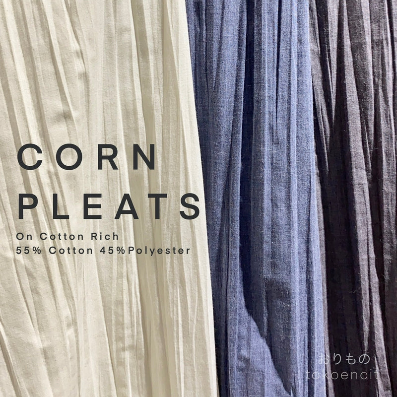 Corn Pleats / Pleats Jagung | Solid