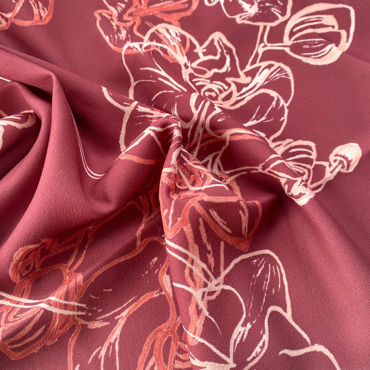 Back Sateen Crepe | Orchid Line