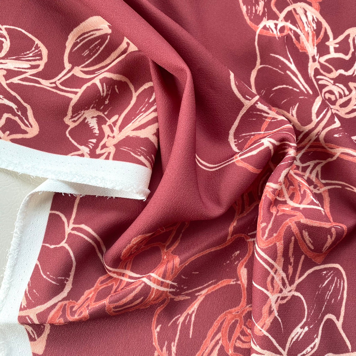 Back Sateen Crepe | Orchid Line