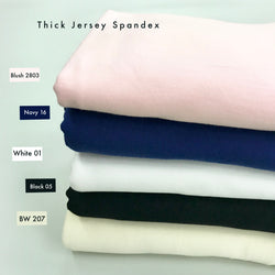 Thick Jersey Spandex | Solid
