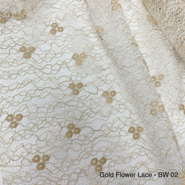 Gold Flower Lace | Solid