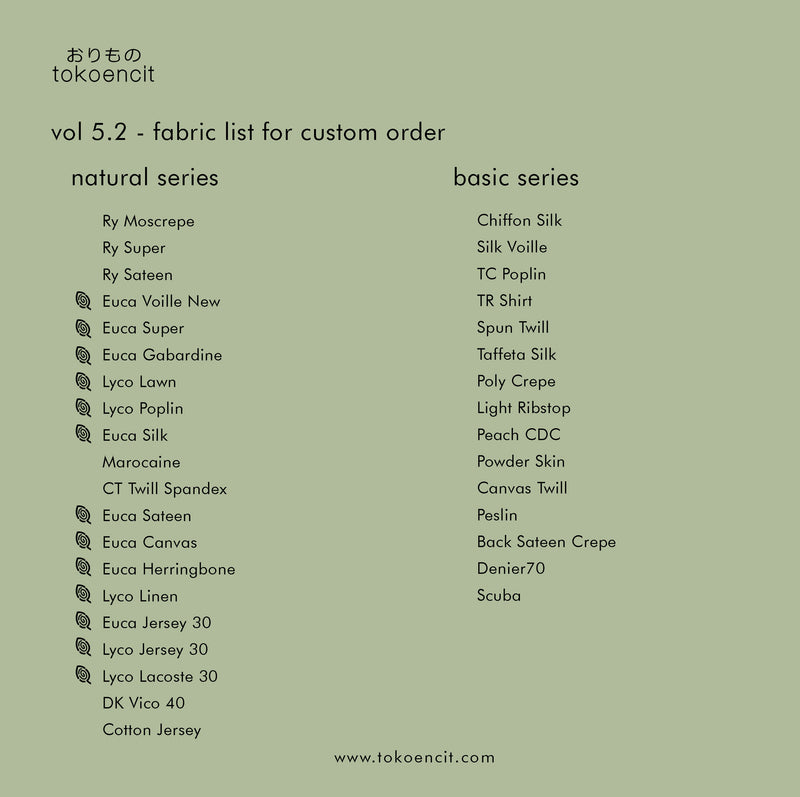 Fabric Catalogue vol 5.2 | For Custom Order