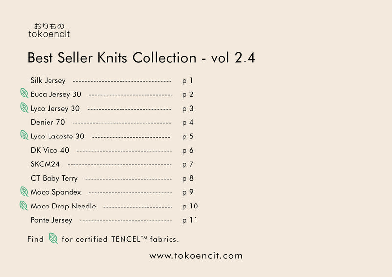 Fabric Catalogue vol 2.4 | Knits collection