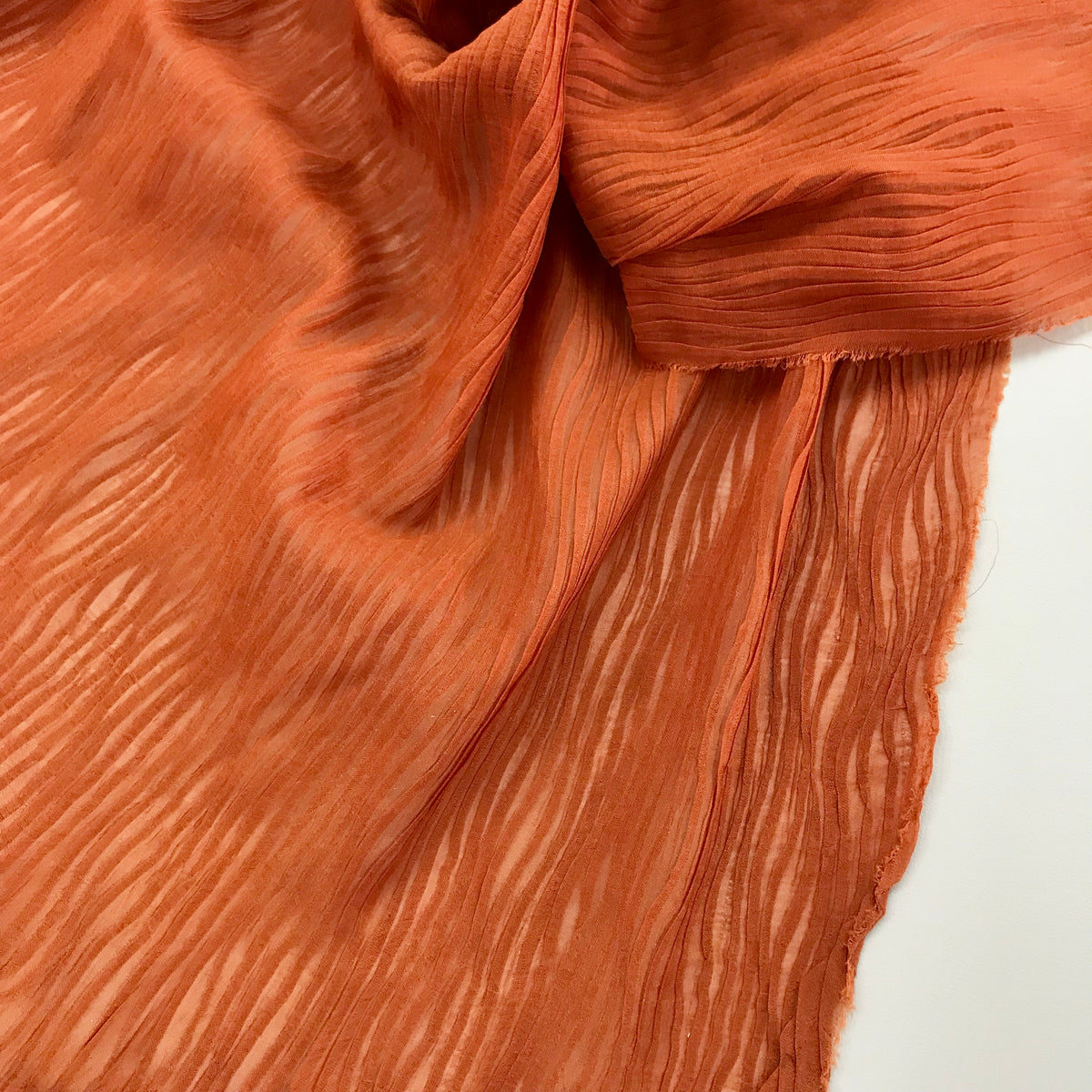 Chiffon Silk | Wave Pleats
