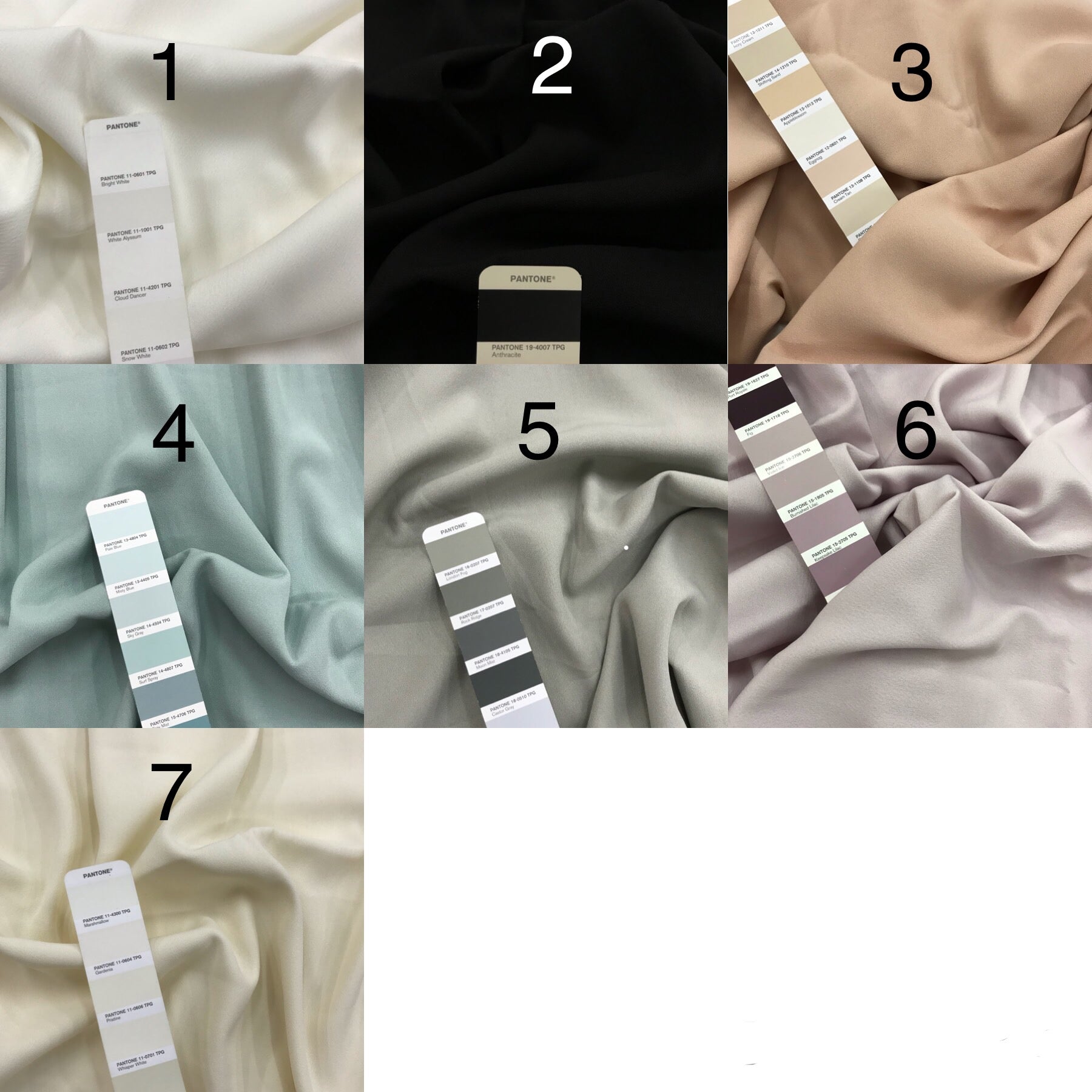 Back Sateen Crepe | Solid