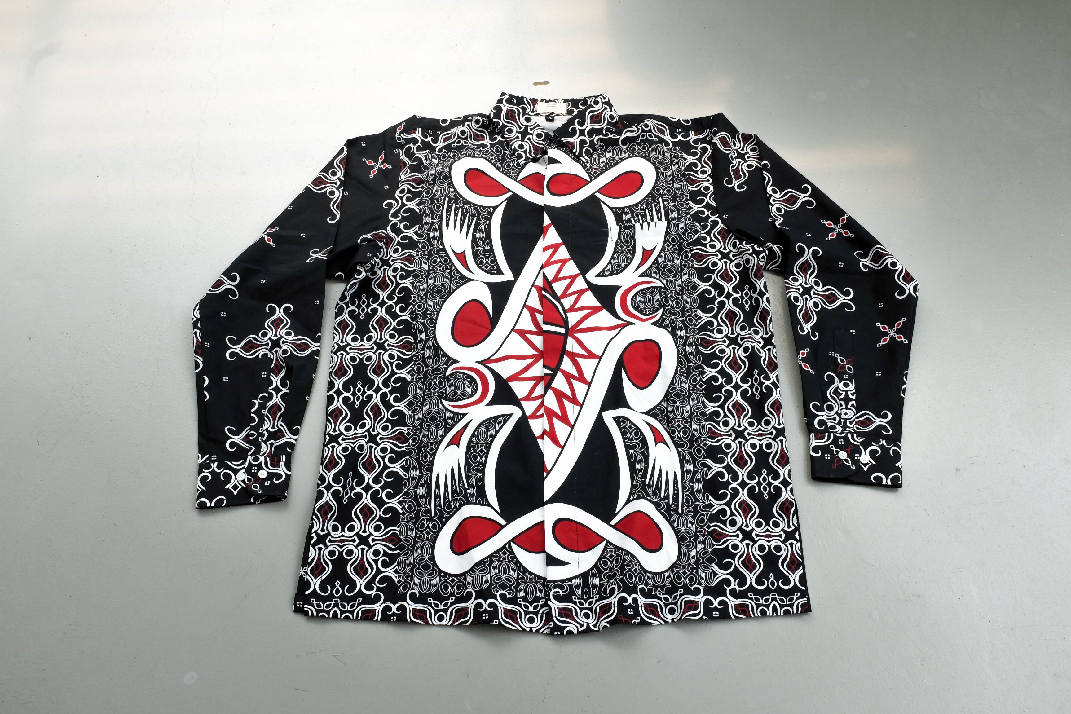 Kemeja Panjang Laki Slimfit | Batik Asmat Besar