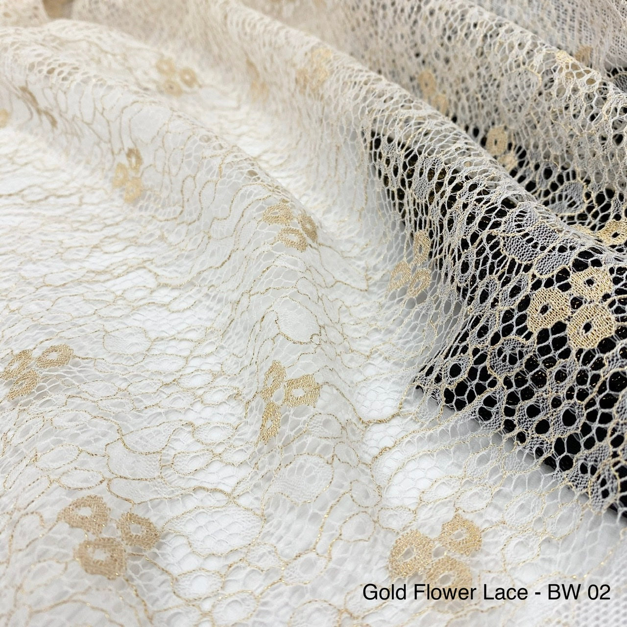 Gold Flower Lace | Solid