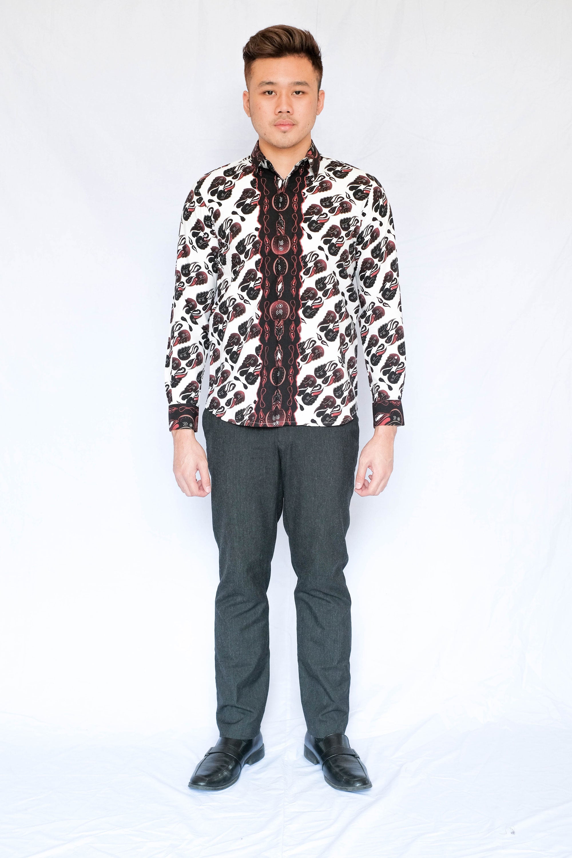 Kemeja Panjang Laki Slimfit | Batik Asmat Parang